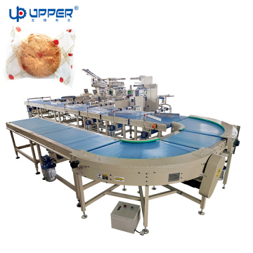 Automatic Cookie Packing Machine with Stacking and Counting Device for Biscuits and Pastries