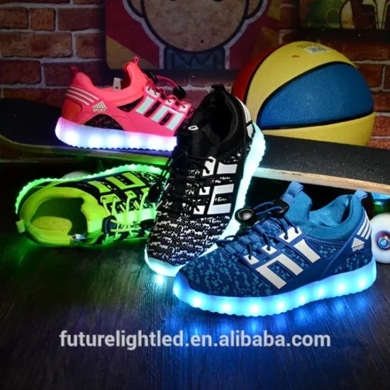wholesale rechargeable battery operated Children led shoes light