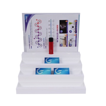 APEX White Smoke Shop Acrylic e-Cigarette Counter Display