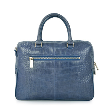 Sac officiel en cuir de crocodile brillant et brillant