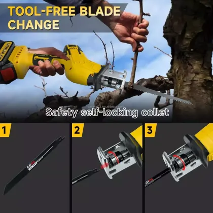 Cordless Brushless Reciprocating Saw for Dewalt 20V Max Tools