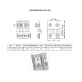 90 Degree Adjustable Spring Hinge for aluminum profile