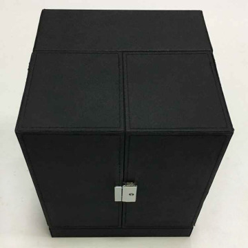 Different Shaped Customized Leather MDF Tea Package Box