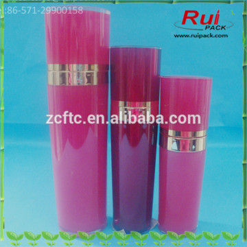 30/50/80/120ml rose red pyramid round acrylic bottles, 1/1.6/2.6/4oz high-end acrylic cosmetic containers