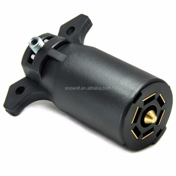 7Pin Trailer Plug Socket Connector Adapter for Caravan Towbar RV Trailer End