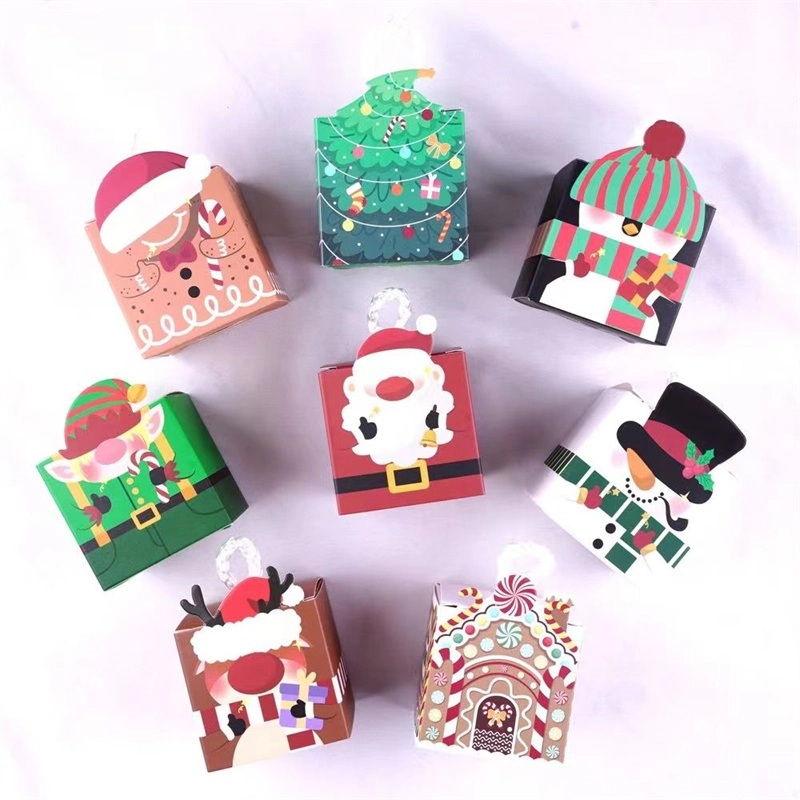 Custom Christmas Candy Dessert Cookie Paper Box with Logo Printing Paper Sweet Biscuit Pastry Cardboard Foldable Gift Boxes1