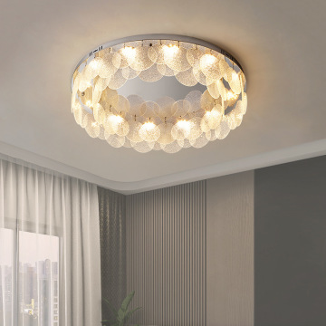 Gold Luxury Chandelier Crystal Modern LED Ceiling Lights for Smart Bedroom and Living Room Decor