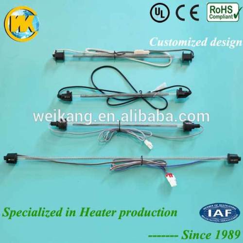 UL,CE Certified Glass Tube Defrost Heater for fridge