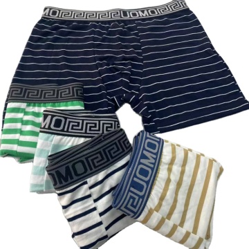 Wholesale High Waist Men's Boxer Briefs Plus Size M-2XL Cotton Material Model SM032