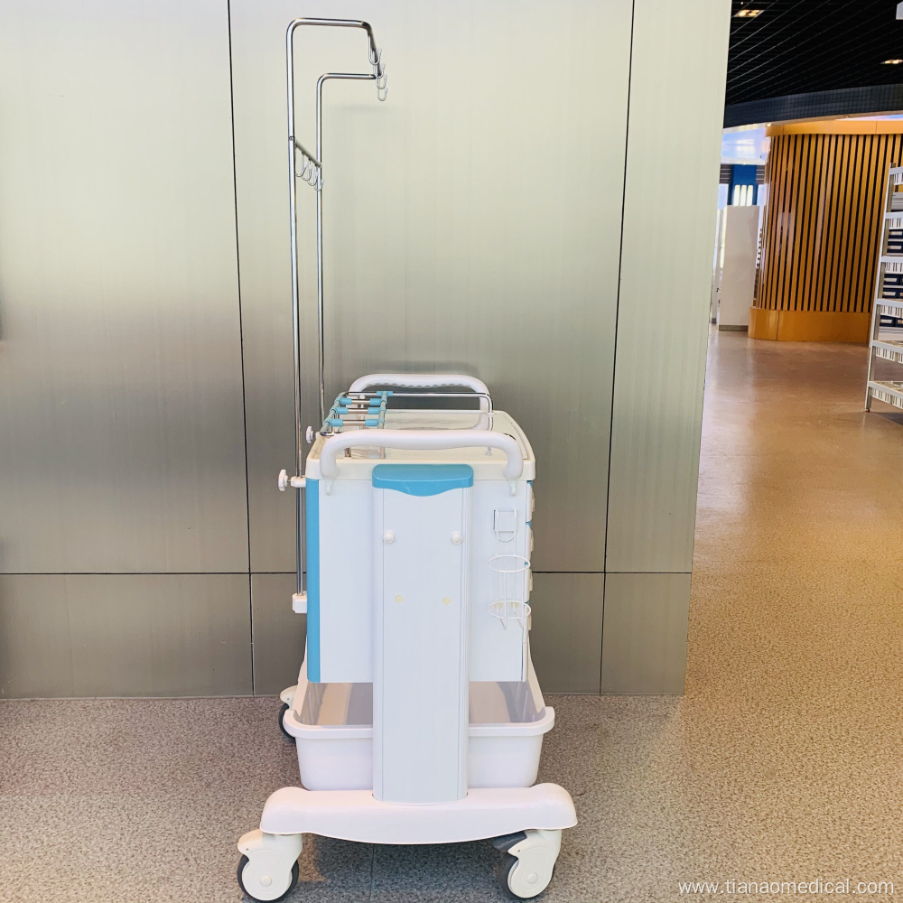 Hospital Steel ABS Multi-functional Treatment Trolley