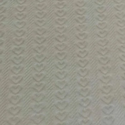 Heart Jade Fox Fleece Jacquard Flannel