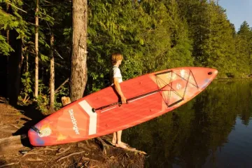 Wide Inflatable SUP Board - Beginner & Touring
