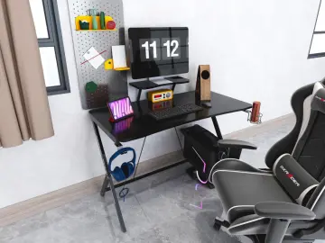 Black Modern Gaming Desk