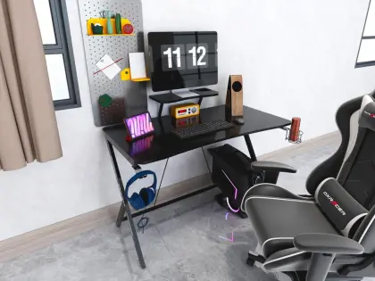 Gaming Desk With LED Lights