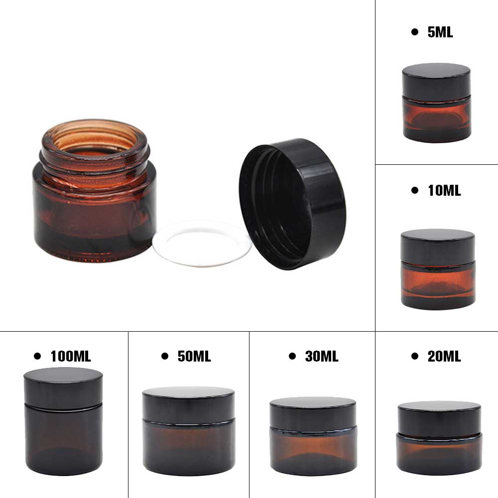 HORNET sealed deodorant glass herb container spice storage bottle medicine bottle storage tank oil wax container