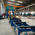 t h steel assembly straightening welding line machine