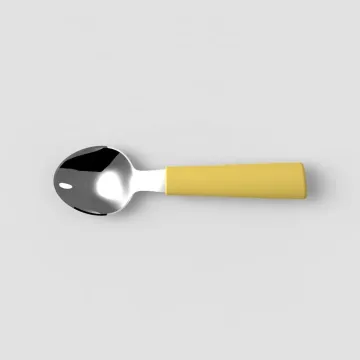 LFGB Simple Style Silicone Stainless Baby Spoon