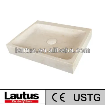 Bathroom square marble wash basin sink-EV5038GL