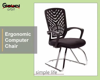 High quality computer chair modern design dining chair with chrome legs