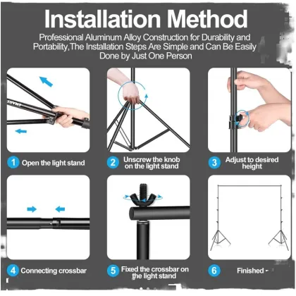 Photographic Equipment Tripod Backdrop Stand for Photo Studio Backgrounds