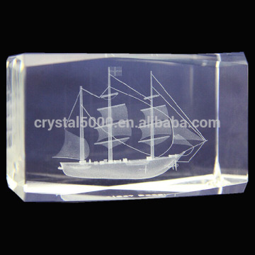 3d crystal laser engraving crystal gift