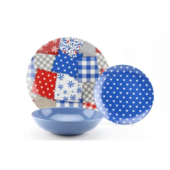 wholesale 12pc western colorful ceramic