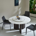 Simplistic Fantastic White Marble Dining Table