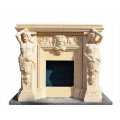 Hand Carved Marble Fireplace Sculptural Artistry Luxury Art