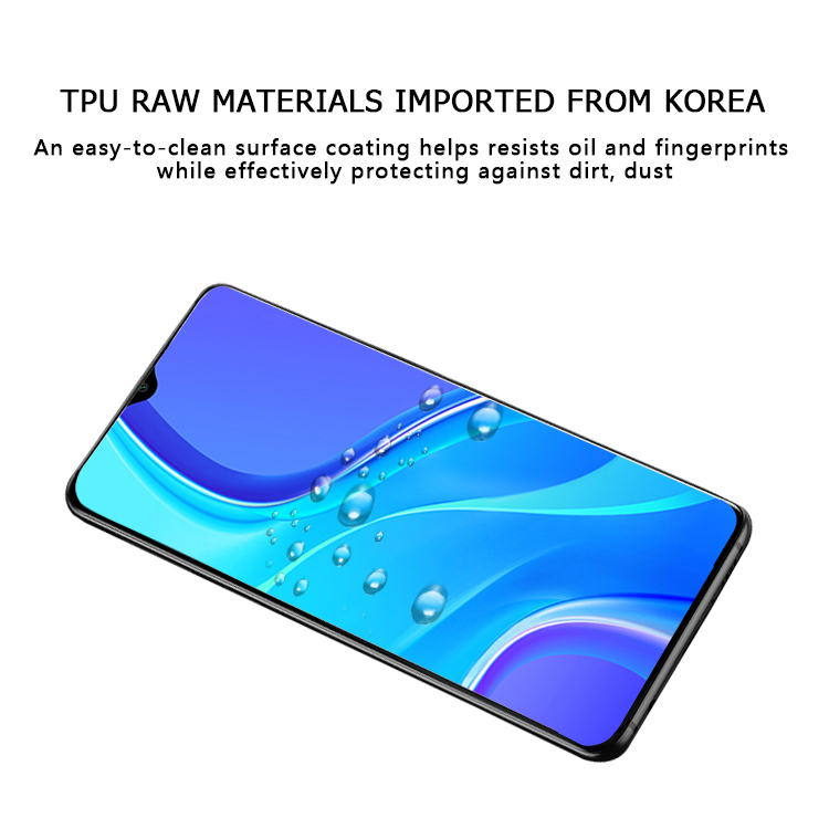 Oleophobic Waterproof Screen Protector for Redmi Note 9 Pro