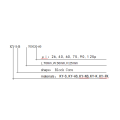 Quadratmagnetische Fersilicon -Aluminium -Legierungspulverkern