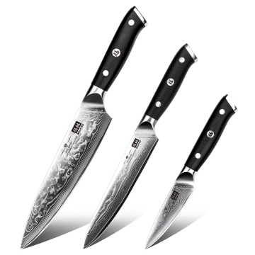 Professional SHAN ZU Chef Knife: Damascus Steel 67 Layer Japanese Kitchen Cutter