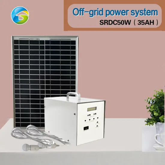 off-Grid Home Solar Power System 2 Solar Energy System Househoud Power System 50W/35ah DC Lithium