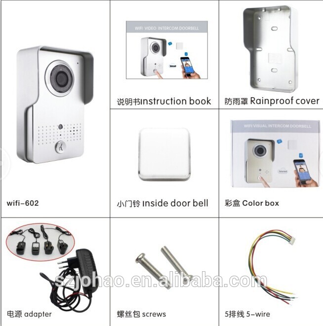 كاميرا جرس الباب WIFI IP