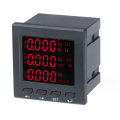 Intelligent digital display three-phase voltmeter