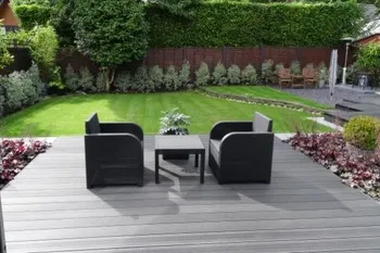 Exterior Wpc Composite Decking Wooden Plastic Flooring