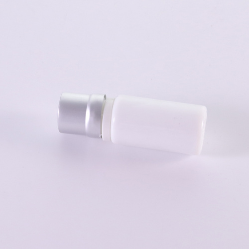 Opal White Lotion Bottle 10ml Glass Bottle With (Aluminum) Tamper Evidence Cap Factory