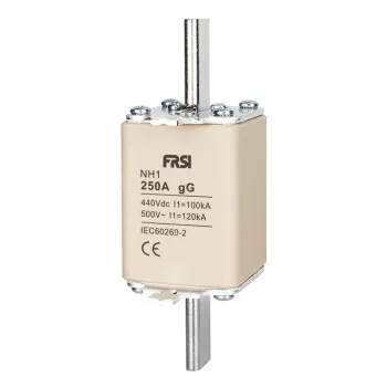 NH1 Low Voltage 250A Square Blade Ceramic Fuse