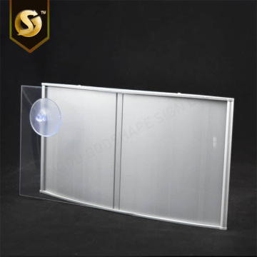 Elegant Curved Floor Room Sign for Offices