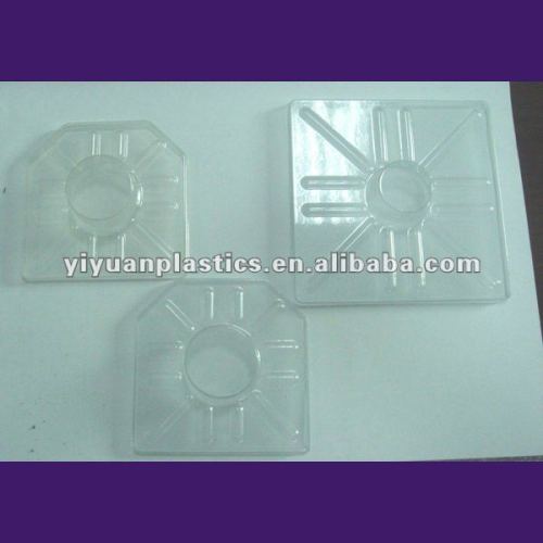 Thermal formed film holder for cling film, food wrap, aluminum foil