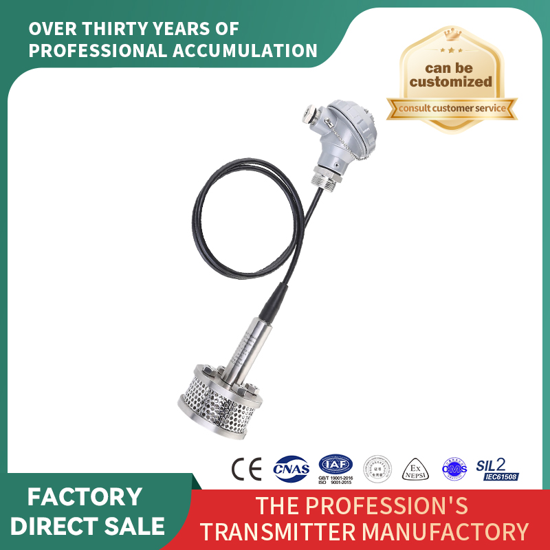 Transmițător de nivel de intrare cu glugă, rezistent la murdărie