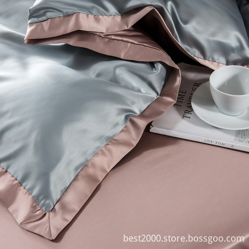 High End Nordic Style Summer Ice Silk Bedding Set - Four Piece