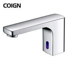 Simple square design with high appearance level Induction type minimalist hot and cold basin faucet Supplier