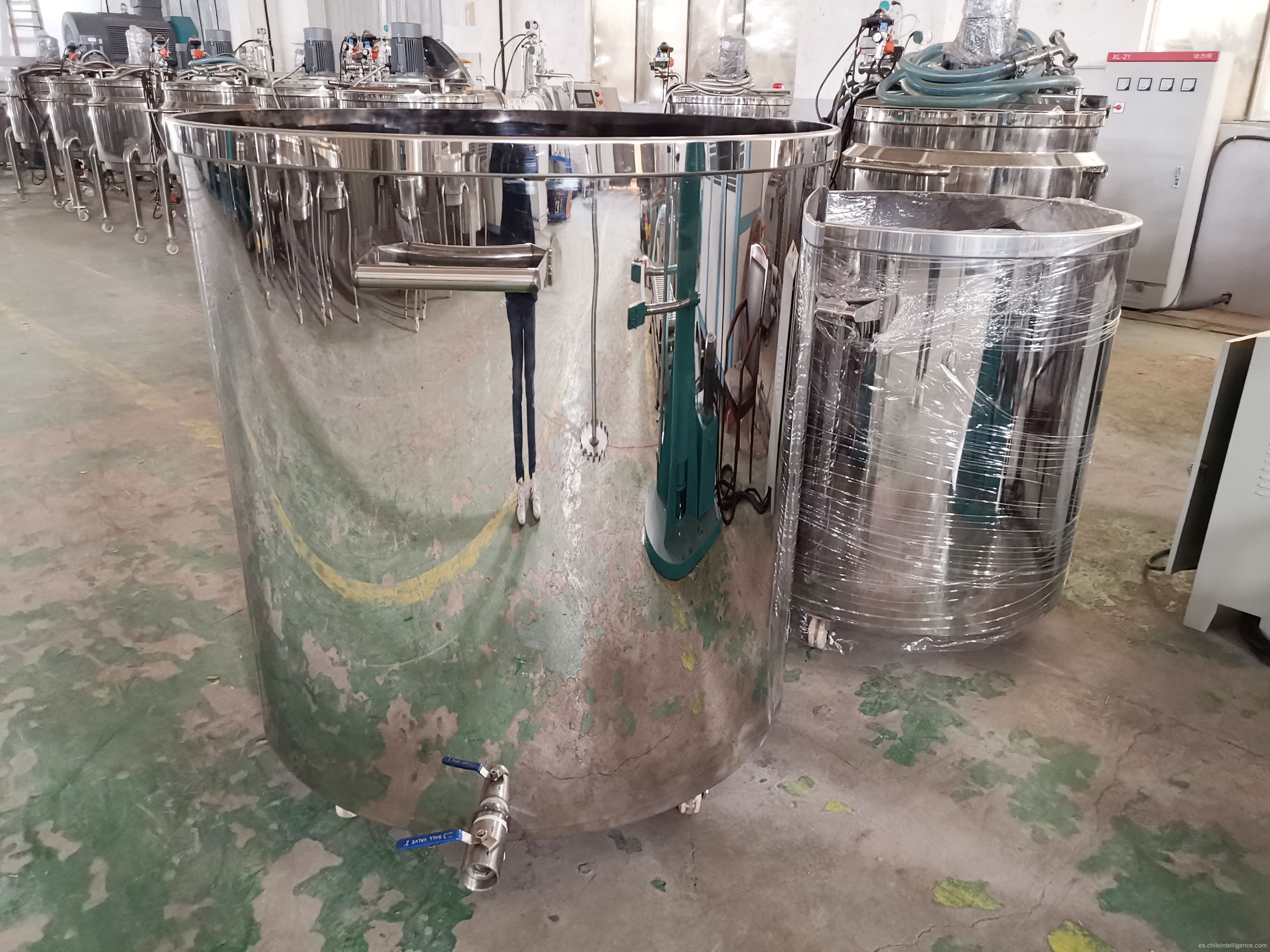 Pintura tanque de almacenamiento de mezcla de acero inoxidable