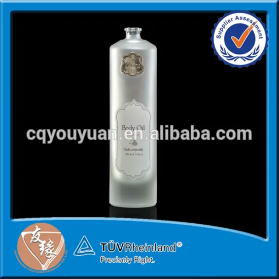 Cylinder High Quality Glass Bottle 100 ML Clear Glass Perfume Bottle manufacturer