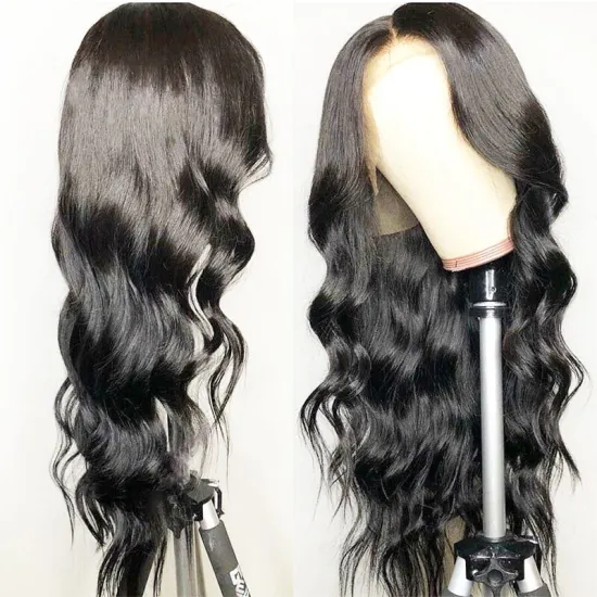 Wholesale 360 Lace Frontal Wig Pre Plucked With Baby Hair Remy Brazilian Body Wave Lace Front Human Hair Wigs For Black Women