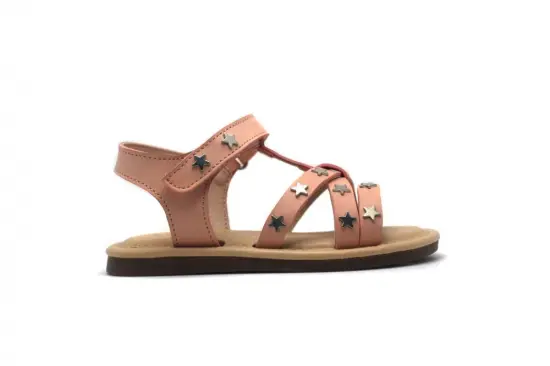 Flat Fashion Sandals With  Pentagram metal decoration