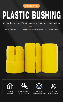 Cnc Machining Peek Pom Nylon Ptfe Sleeve Bushings