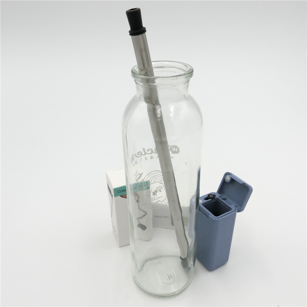 portable plastic silicone straw safe