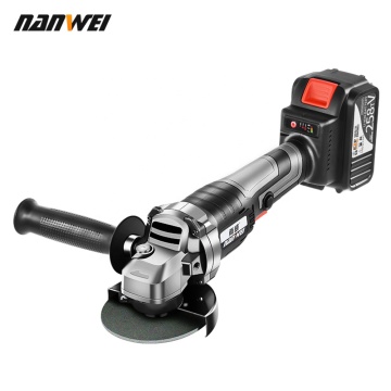 Cordless Angle Grinder Brushless Polisher Grinding Metal Cutter 10*1500mAh Lithium ion Battery Rechargeable Power ToolGrinder