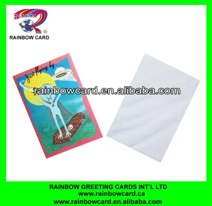 Halloween alien card